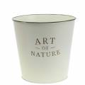 Floristik24 Kukkaruukku Sinkki Art of Nature Cream Ø17,5cm K15cm