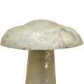 Floristik24 Koristeellinen sienimetallinen syksykoristelu ruosteenvihreä vintage 36cmx62cm