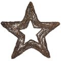 Floristik24 Koristeelliset tähdet ripustamiseen pajutähtiä luonnollinen 48cm 2kpl