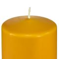 Floristik24 PURE pilari kynttilän keltainen hunaja Wenzel kynttilät 130/70mm