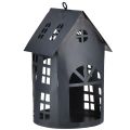 Floristik24 Birdhouse antiikkiharmaa metalli 30x15 cm